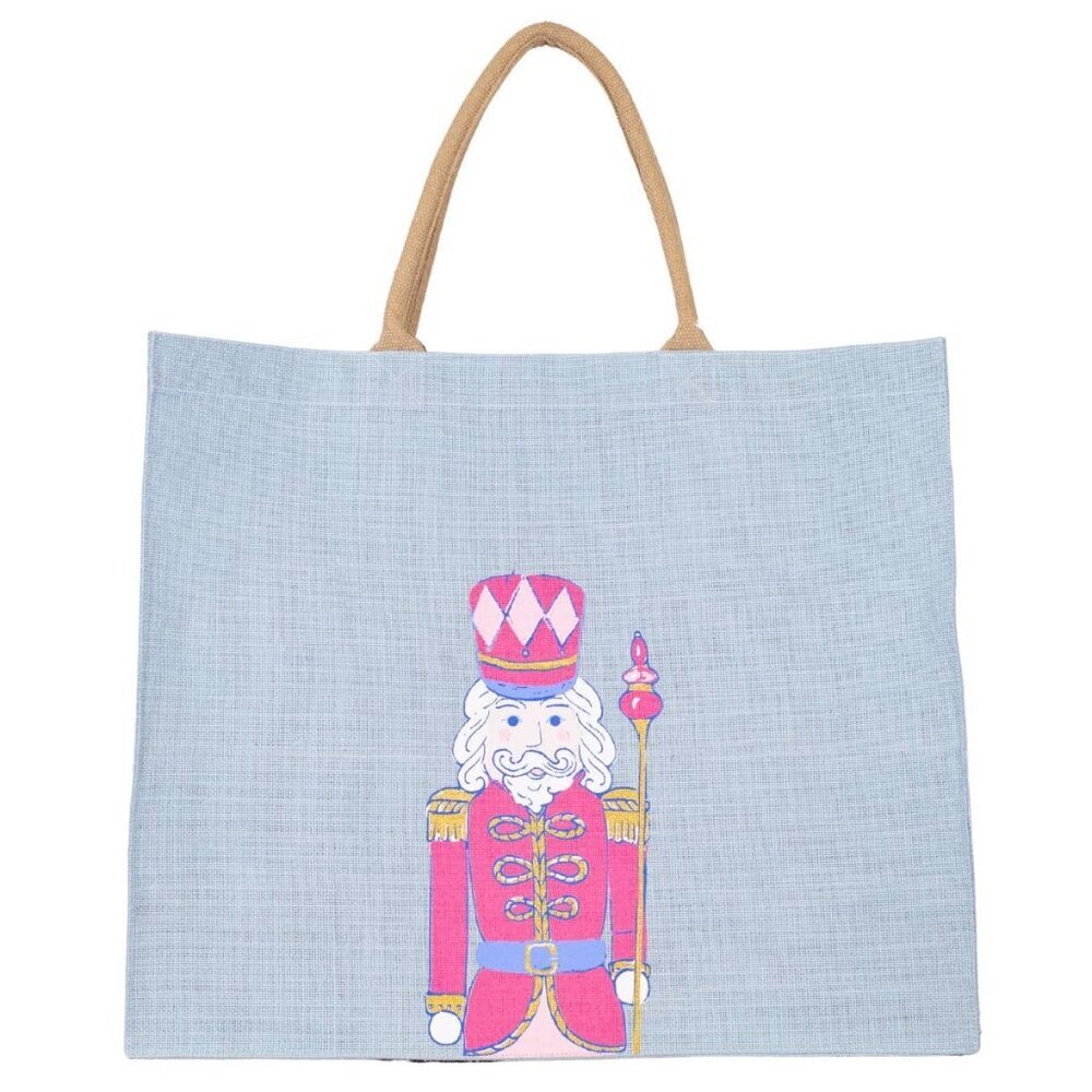 Candy Nutcracker Carryall Tote Sky/Pink/White 22x19x8